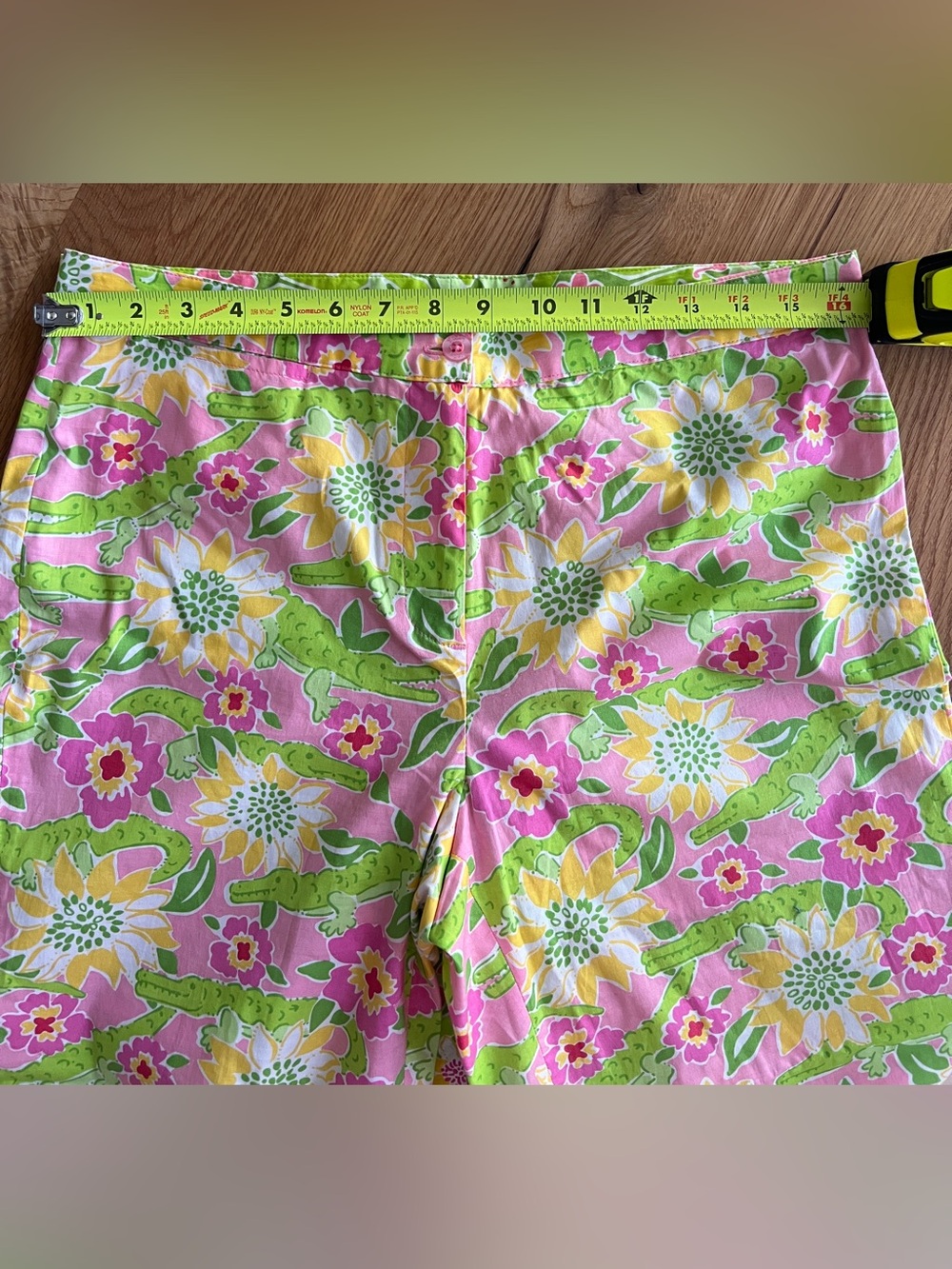 LILLY PULITZER SET OF TWO PRINTED PANTS, SIZE 10. - Picture 8 of 12